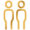 Golden two person Logo
